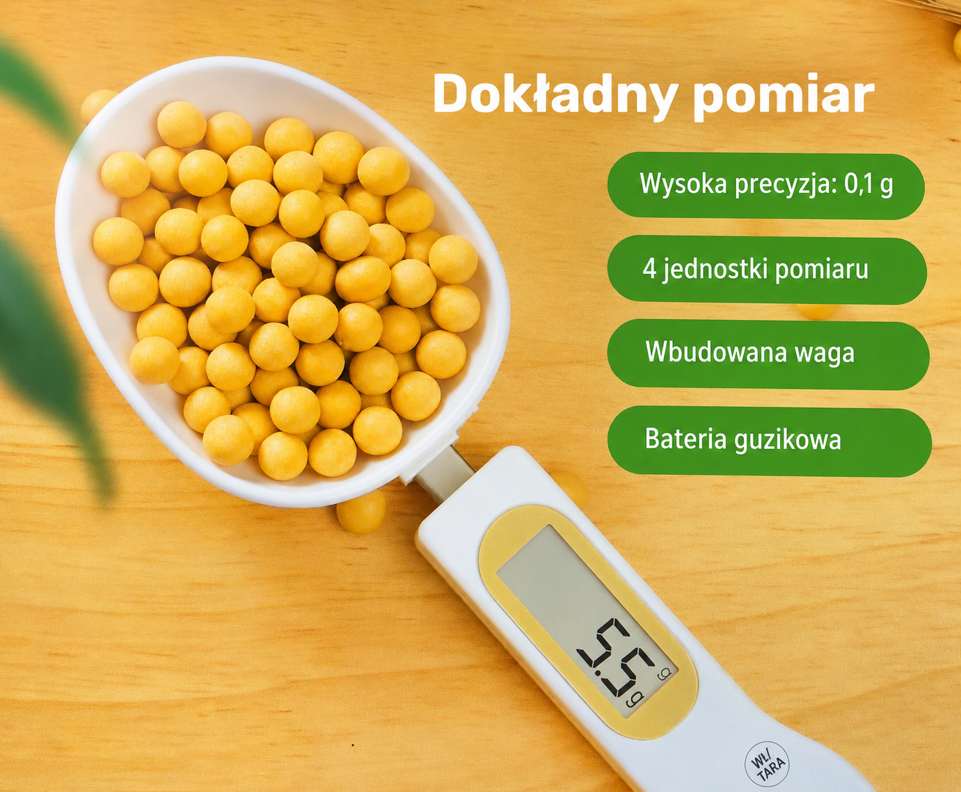 Elektroniczna łyżka z wagą LCD